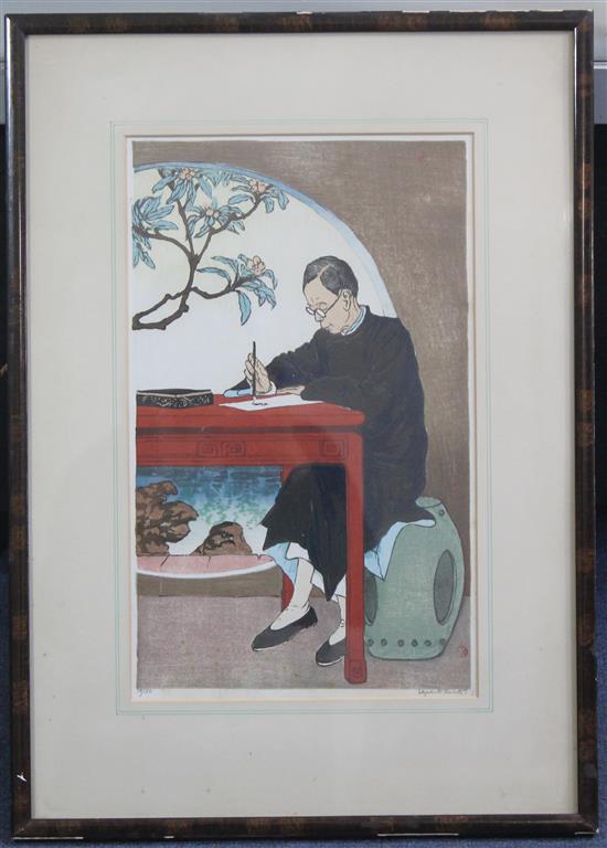 § Elizabeth Keith (1887-1956) The Country Scholar, 14 x 8.5in.
